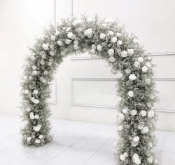 Babys Breath and Rose Arch Side 1709345757 BABY'S BREATH & ROSE ARCH