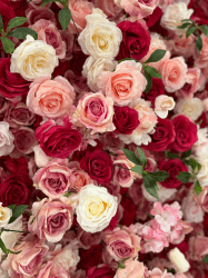 Rosie Wall Close Up scaled 1709343939 ROSIE FLOWER WALL